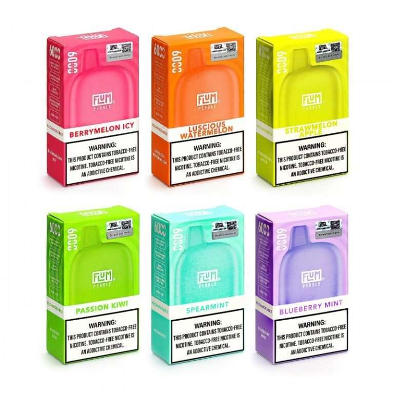 Flum Pebble 6000 Puff Disposable 5% **SINGLE** (Master Case of 200)