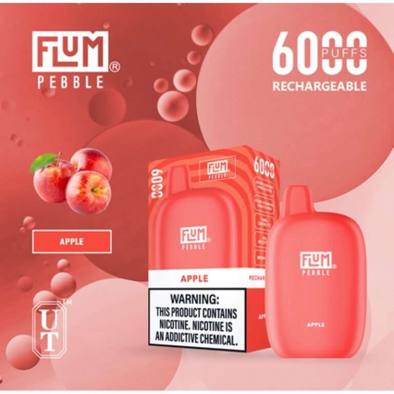 Flum Pebble 6000 Puff Disposable 5% **SINGLE** (Master Case of 200)
