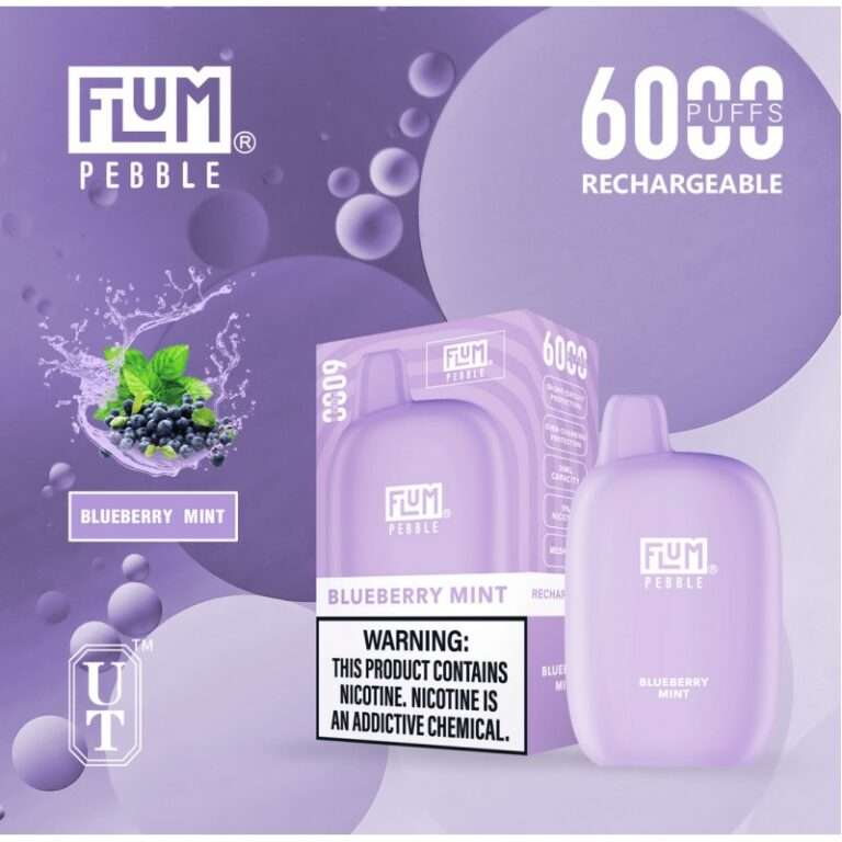 Flum Pebble 6000 Puff Disposable 5% **SINGLE** (Master Case of 200)
