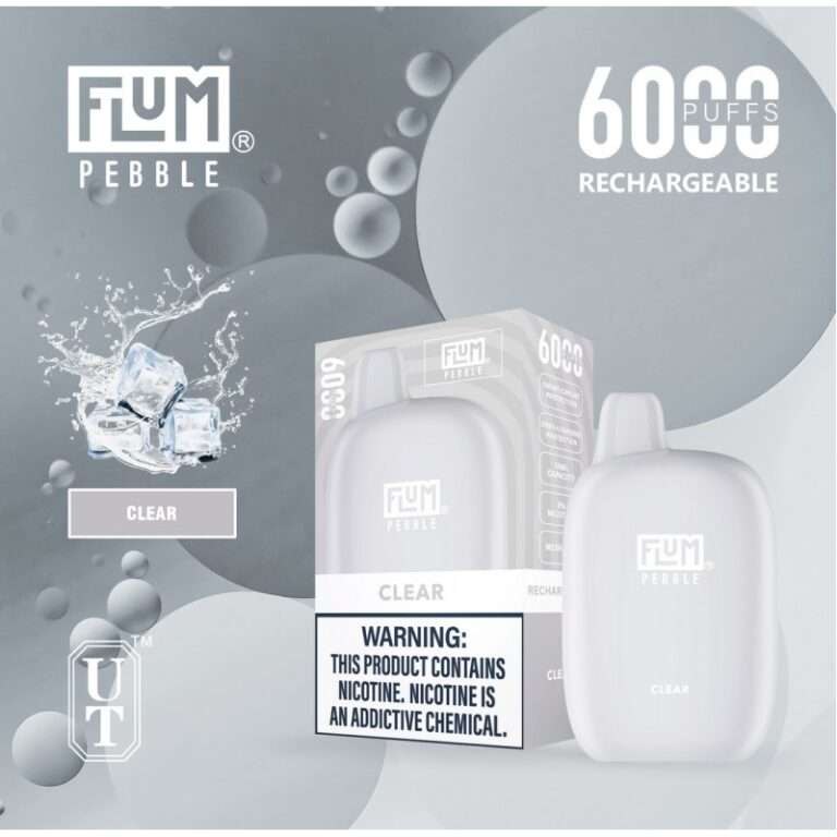 Flum Pebble 6000 Puff Disposable 5% **SINGLE** (Master Case of 200)
