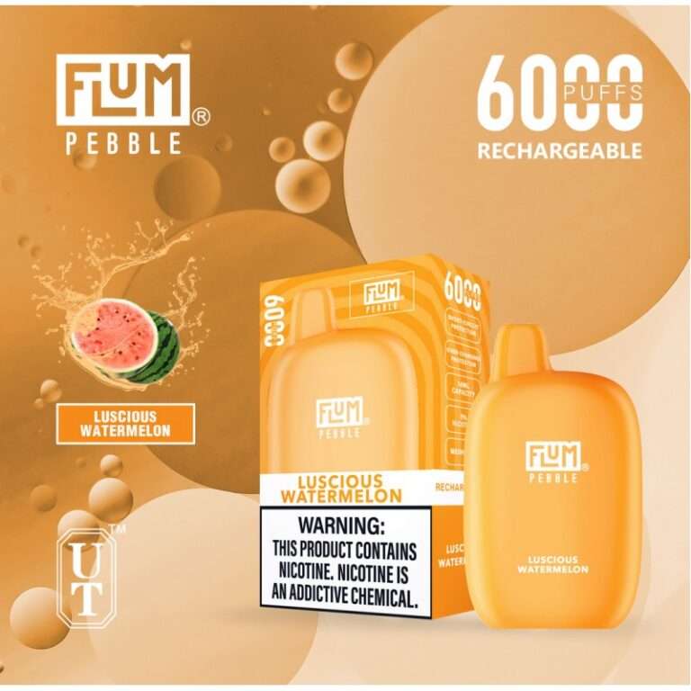 Flum Pebble 6000 Puff Disposable 5% **SINGLE** (Master Case of 200)