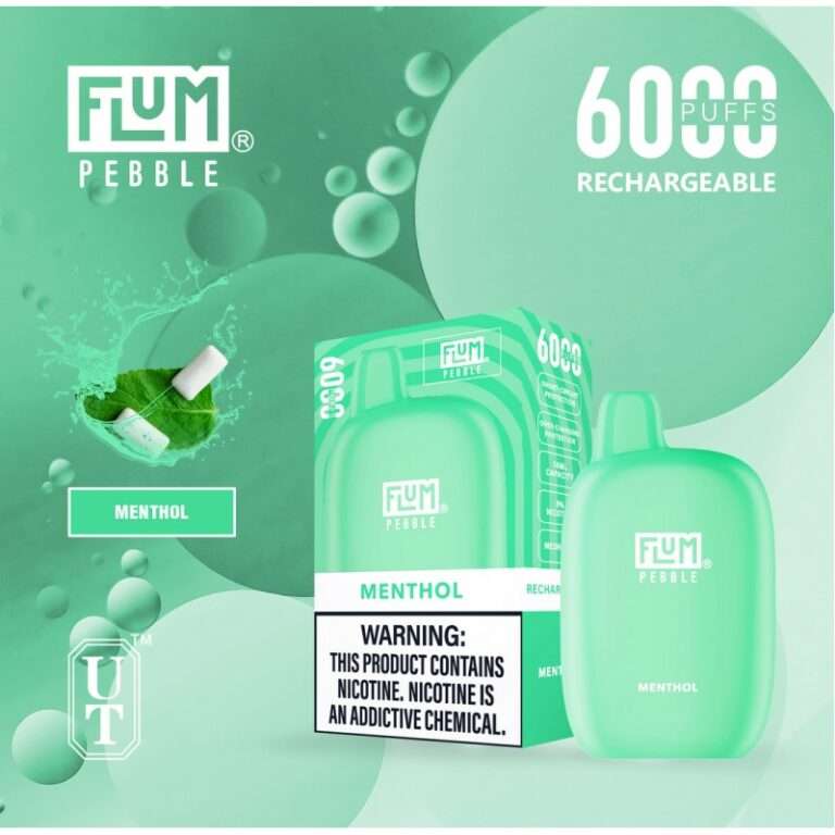 Flum Pebble 6000 Puff Disposable 5% **SINGLE** (Master Case of 200)