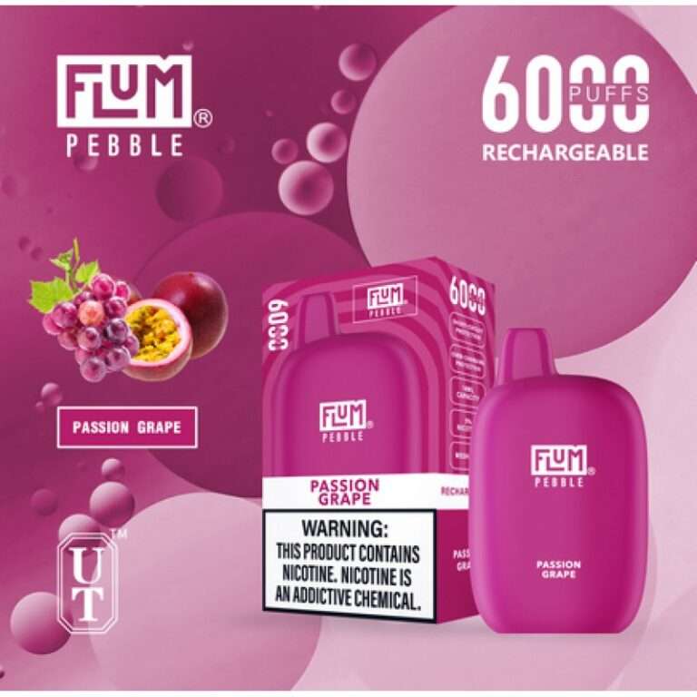 Flum Pebble 6000 Puff Disposable 5% **SINGLE** (Master Case of 200)
