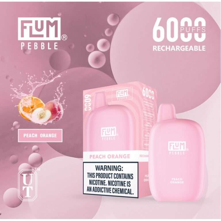 Flum Pebble 6000 Puff Disposable 5% **SINGLE** (Master Case of 200)