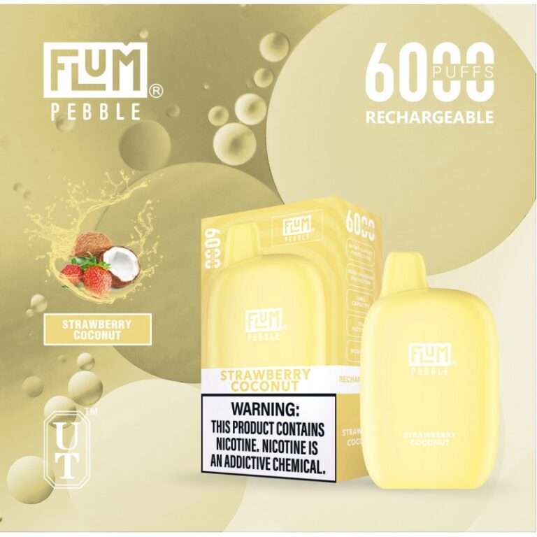 Flum Pebble 6000 Puff Disposable 5% **SINGLE** (Master Case of 200)