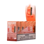 Tropical Rainbow Blast Geek Bar Pulse 5-pack display box with nicotine warning label